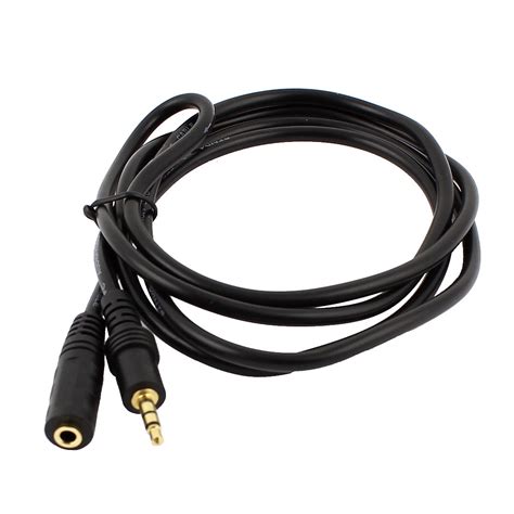 black mm stereo male  female audio extension cable cord  length walmart canada