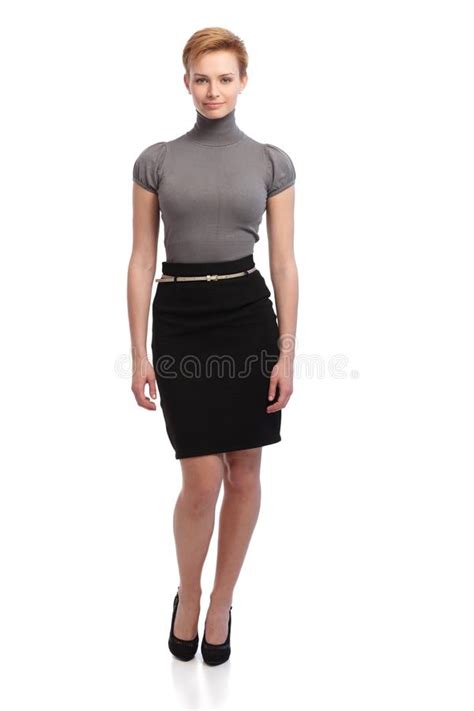 pretty businesswoman in mini skirt stock image image 33785855