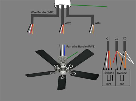 wire ceiling fan   switches