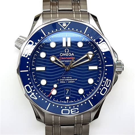 omega seamaster diver  mm stainless steel master chronometer blue ceramic