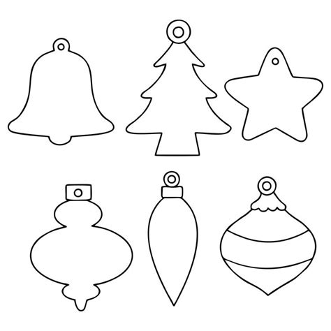 printable christmas ornament shapes christmas ornament template