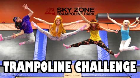 trampoline park challenge  disney princess characters  play elsa disney princess