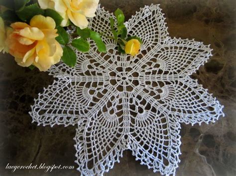lacy crochet easy pineapple doily