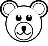 Bear Face Coloring Head Kids Pages Polar Choose Board Drawing Clip sketch template