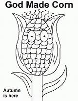Corn sketch template