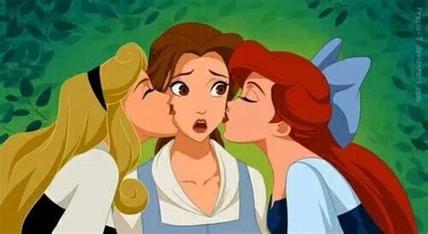 Two Princess Are Kissing Belle Callie S Pins Pinterest Belle And