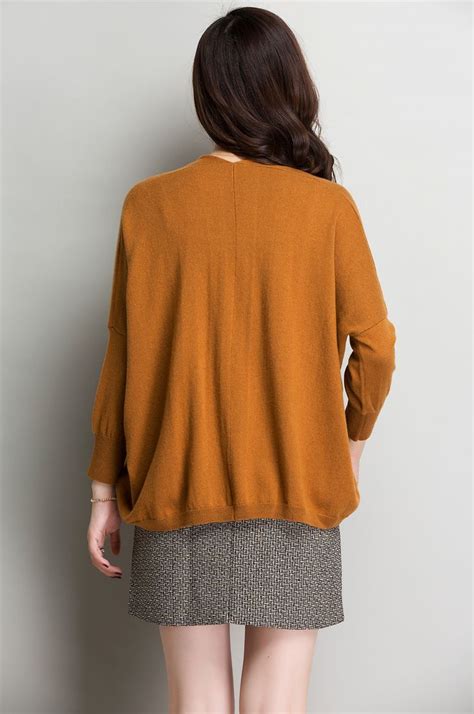 inner mongolian cashmere sweater women spring autumn 12 gauge knit v