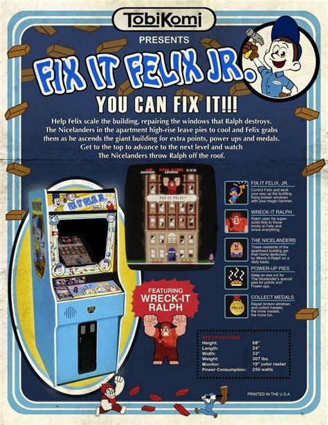 Retro 1982 Fix It Felix Jr Arcade Game Commercial