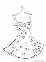 Summer Clothes Coloring Pages Dress Printable Color Print Drawing Children Getcolorings sketch template