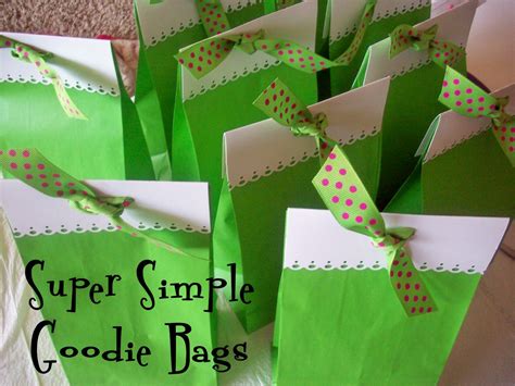 super simple goodie bags food crafts  family