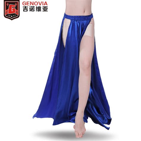 performance belly dance costume saint skirt 2 sides slits skirt sexy