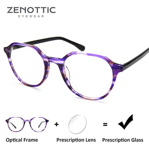 zenottic retro round optical prescription glasses frame women