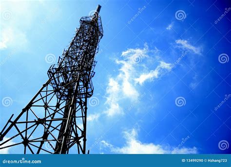 signal tower stock photo image