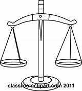 Balance Outline Justice Clipart Legal Vector sketch template