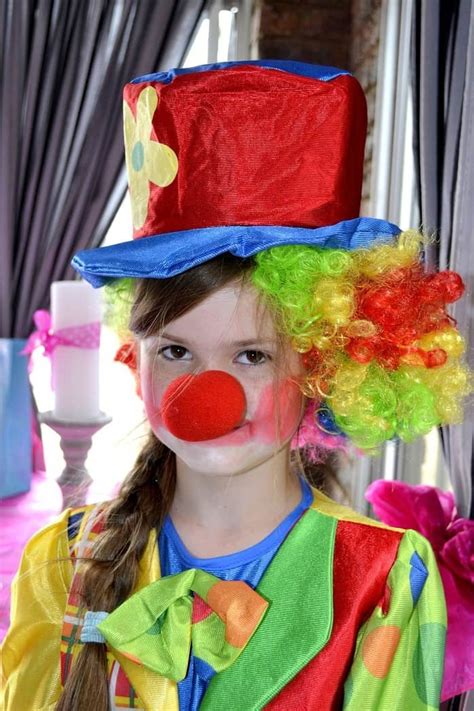 girl  clown costume  nanny institute