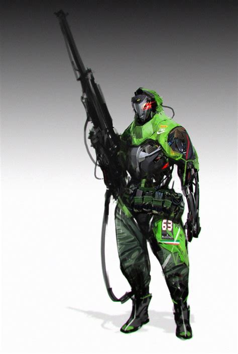 Sniper Android Cool Robots Sci Fi Characters Sci Fi Armor