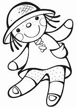 Doll Coloring Categories sketch template