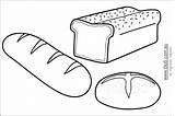 Bread Printable Loaf Template Templates Clipart Coloring Drawing Food Kids Colouring Pages Colour Communion Breads Activity First Language Literacy Pane sketch template