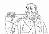 Jason Coloring Pages Myers Friday Michael 13th Printable Freddy Krueger Voorhees Mask Drawing Horror Print Color Halloween Sheets Activityshelter Kids sketch template