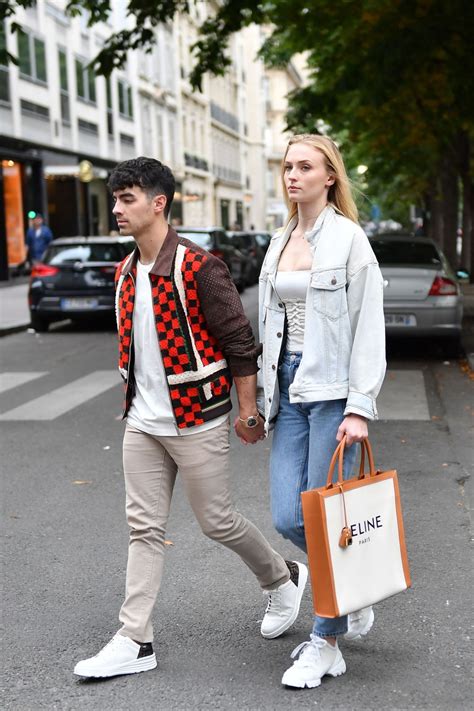 Sophie Turner And Joe Jonas Leaving Celine Boutique In