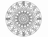 Mandala Flower Coloring Circles Coloringcrew Mandalas sketch template