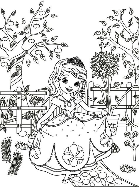 princess sofia the first coloring page mitraland