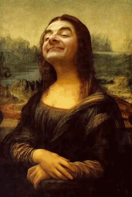 Mona Lisa Mr Bean  Mona Lisa Mr Bean Funny As Hell Discover And