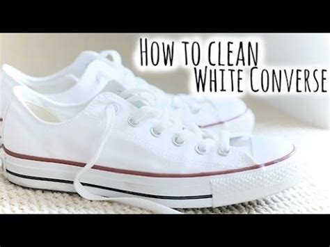 clean white converse easy  bleach   clean white
