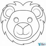Lion Mask Printable Coloring Pages Kids sketch template