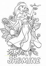 Jasmine Coloring Pages Aladdin Disney Princess Adults Flower Kids Merida Printable Genie Colouring Sheets Beautifull Hello Choose Board Coloringbay Adult sketch template