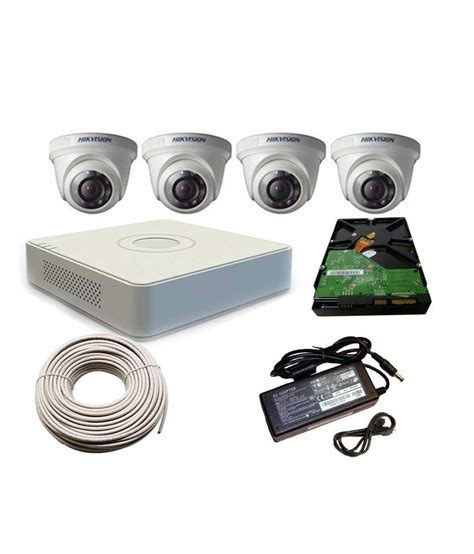 hikvision cctv camera kit   tvl dome cameras dvr accessories price  india buy