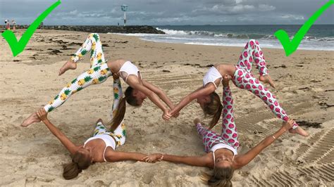 extreme yoga challenge big sisters   sisters  rybka twins