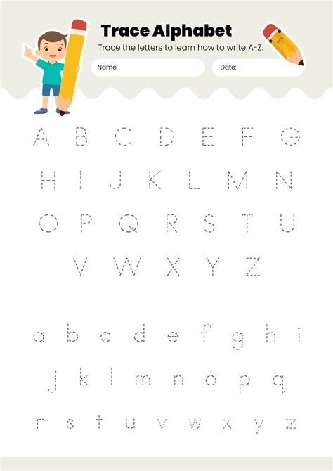 printable letters  trace