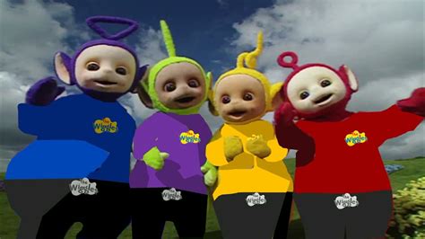 teletubbies as the wiggles my booty s shaking from left 2 right youtube