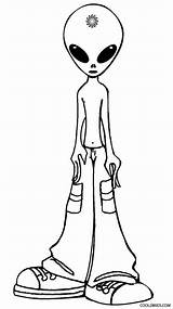 Alien Coloring Pages Trippy Printable Kids sketch template