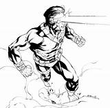Cyclops Coloring Pages Marvel Printable sketch template
