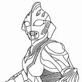 Ultraman Mewarnai Mewarna Sketsa Gaia Kartun Segera Orig11 Geed Tiga Taro Terbaru sketch template
