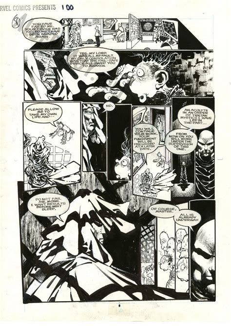 Albert Moy Original Comic Art Marvel Comics Presents By Sam Kieth