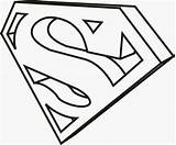 Superman Logo Pages Coloring Super Simbolo Template Homem Getcolorings Superhero Color sketch template