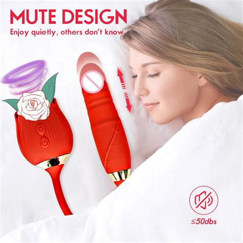 Rose Shape Vaginal Sucking Vibrator G Spot Vibrator For Female Nipple