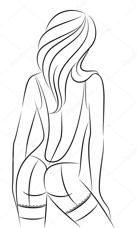 silhouette of beautiful sexy woman stock vector image by ©forewer 7195450