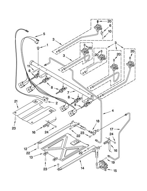manifold parts diagram parts list  model wfglvs whirlpool