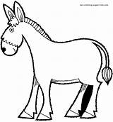 Donkey Coloring Pages Printable Animal Mule Color Kids Animals Cartoon Farm Sheet Preschool Colouring Sheets Outline Making Found Gif Drawing sketch template