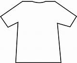Outline Shirt Blank Template sketch template