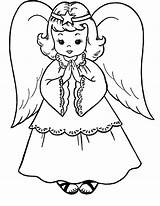 Angel Coloring Christmas Pages Angels Drawing Kids Drawings Outline Clipart Realistic Simple Adults Draw Easy Getdrawings Printable Color Cartoon Sheets sketch template