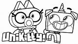 Coloring Unikitty Puppycorn Pages Kids Fox Dr Ten Favorite sketch template