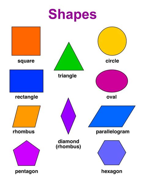 printable shapes  kids