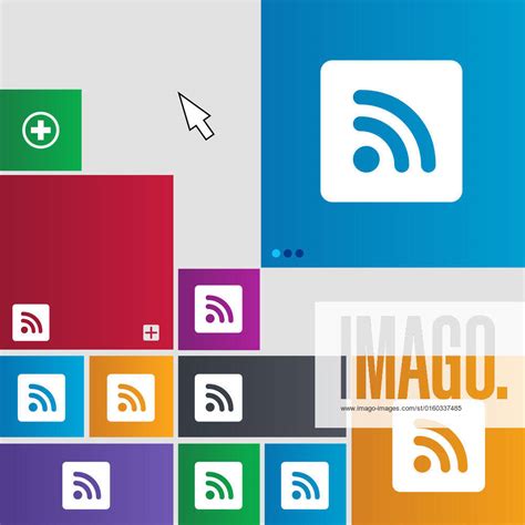 rss feed icon sign buttons modern interface website buttons  cursor