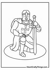 Knights Sword sketch template