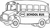 Bus Coloring School Pages Cartoon sketch template
